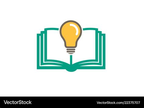 Book ideas logo Royalty Free Vector Image - VectorStock