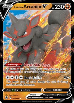 Hisuian Arcanine V | Silver Tempest | TCG Card Database | Pokemon.com