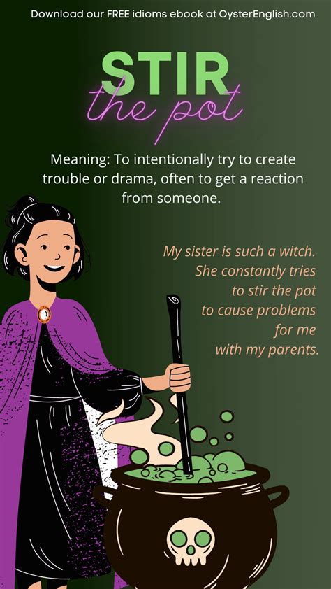 Idiom: Stir the pot (meaning & examples)