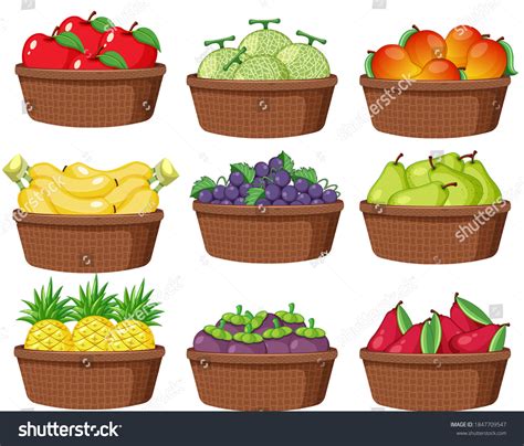 Fruit Basket Clipart Photos, Images & Pictures | Shutterstock