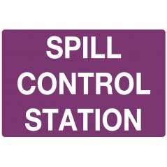 Emergency Information Sign - Spill Control Station - Cytotoxic Metal