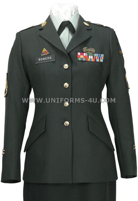 U.S. ARMY FEMALE ENLISTED CLASS A ARMY GREEN UNIFORM