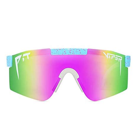 SHEMIQI Original Pit Viper Sport Google Polarized Sunglasses for Men and Women Outdoor Windproof ...