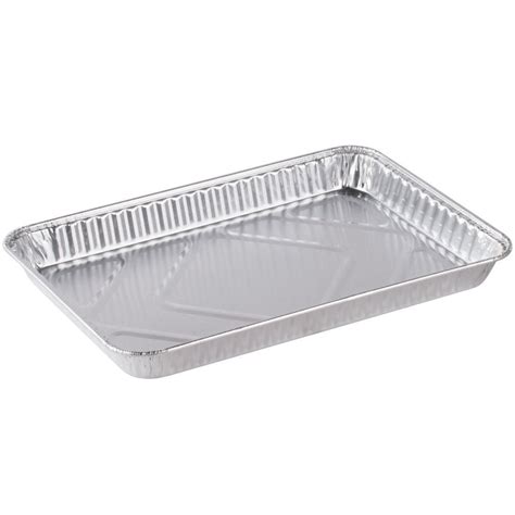 309, 1/4-Size Aluminum Foil Baking Sheet Pans, Take Out Baking Disposable Foil Containers (50 ...