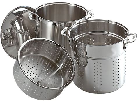 All-Clad 59912 stainless steel 12-quart stock pot with steamer and pasta insert feature | Best ...