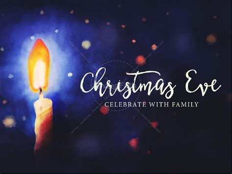 Christmas Eve Service Sermon PowerPoint | Clover Media