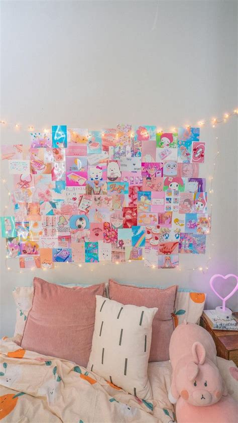 Anime Aesthetic Wall Collage Kit, Kawaii Room Decor, Anime Poster, Aesthetic Pastel Wall Art ...