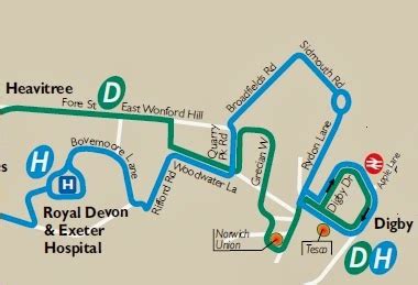 royal devon and exeter hospital map