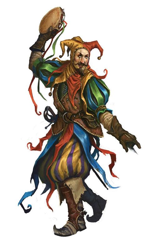 Dungeons and dragons characters, Medieval jester, Bard