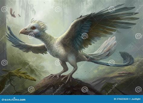 An Eerie Archaeopteryx Gliding Gracefully on the Wings of Evolution ...