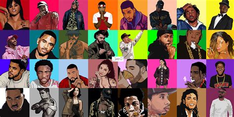 Vector Rappers Collage Made Myself Album Cover Wallpaper Collage, M ...