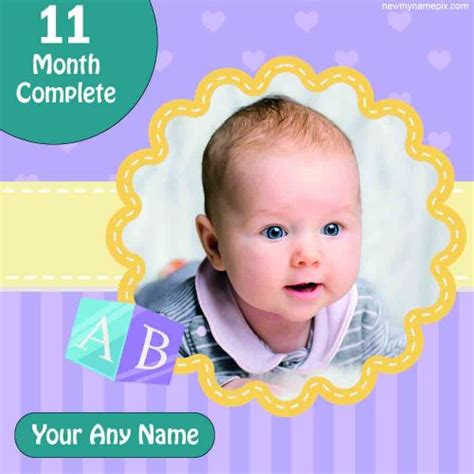Collage Frame Baby 11 Months Complete Template Download Free