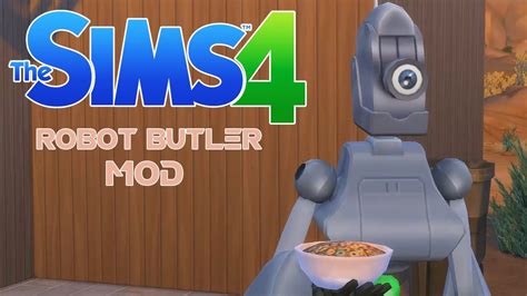 Robot Butler Mod!! "Sims 4 Mod Review" | Sims 4 mods, Sims 4, Sims