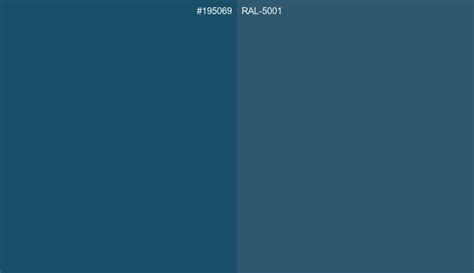 HEX #195069 to RAL Code RAL 5001 Conversion chart (RAL Classic)