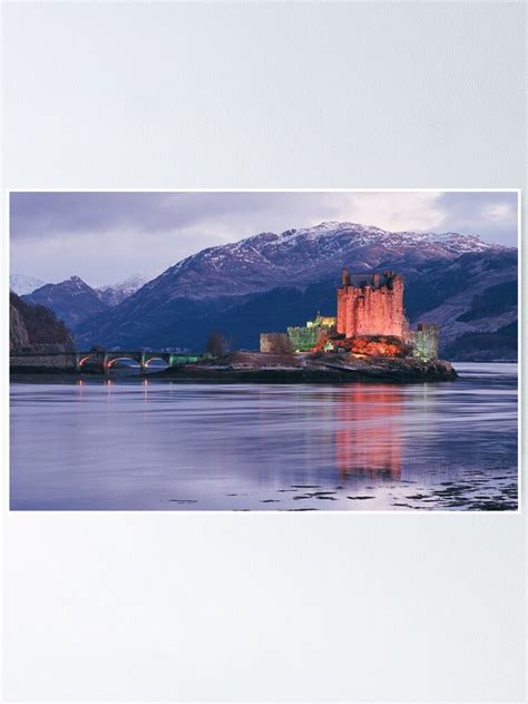 "Eilean Donan Castle on a winter evening in the Highlands of Scotland , Eilean Donan Castle is ...