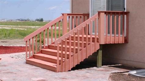 Deck Railing Ideas For Stairs (see description) - YouTube