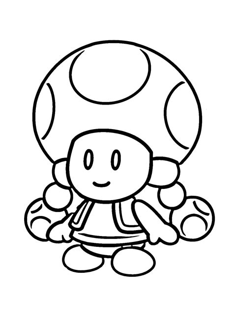 Toadette Super Mario Coloring Pages - Free Printable Coloring Pages