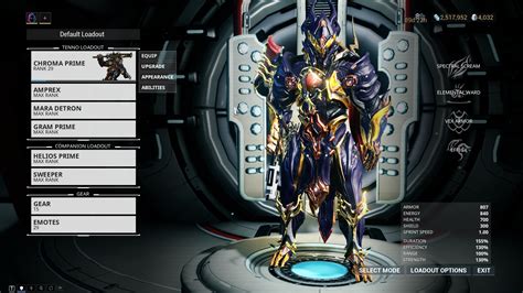 Chroma Prime Fashion Frame (Post your pics) - Fan Zone - Warframe Forums