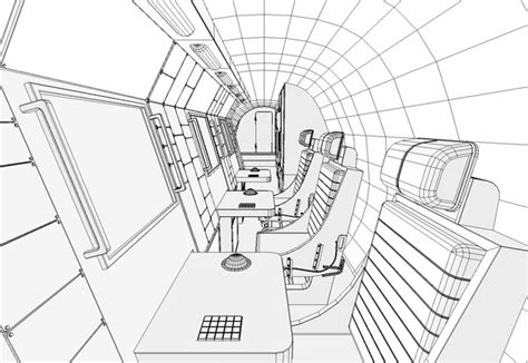 3d model e-2c hawkeye cockpit e-2