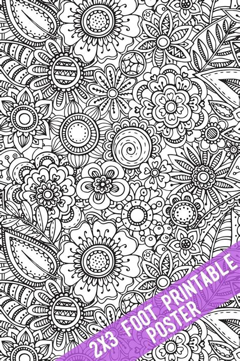 Printable Coloring Tablecloths and Posters | Coloring posters, Printable coloring pages, Adult ...