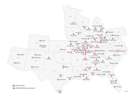 Drury Inn Locations Map - Campus Map