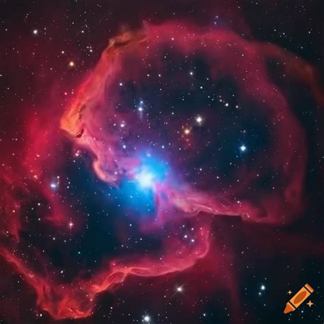 Photorealistic image of a space nebula on Craiyon