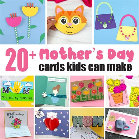 Mothers Day cards kids can make - The Craft Train