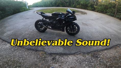 2023 Yamaha R1 Gets An Exhaust! - She Sounds MEAN! - YouTube