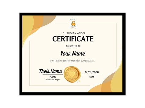 Guardian Angel Printable Certificate - vrogue.co