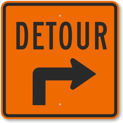 Detour Signs | Detour Ahead Signs