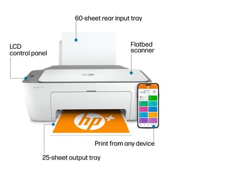 HP Deskjet 2755e All-in-One Printer w/ bonus 6 months Instant Ink ...