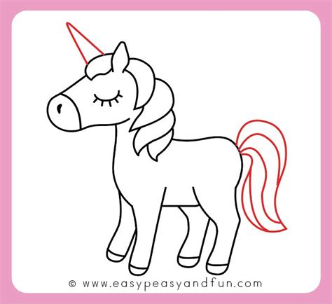 Turn the horse into an unicorn drawing | Unicorn drawing, Easy drawings, Cute easy drawings