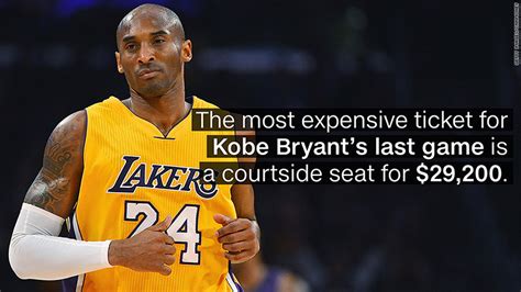 Want to see Kobe Bryant's last game? You'll need to pay at least $800