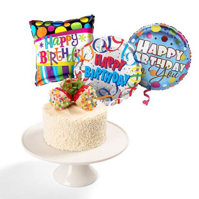 Edible Arrangements® fruit baskets - Celebration Cake & Birthday Balloon Bundle