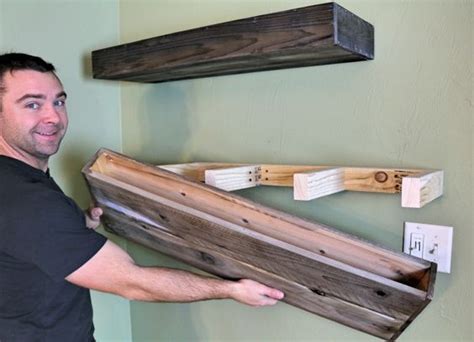 DIY Wood Floating Shelf - How To Make One | Wood floating shelves, Floating shelves diy, Wooden ...