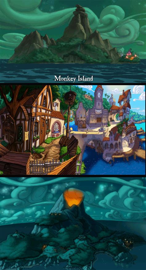 Curse of Monkey Island Backgrounds Adventure Games, Adventure Style, Game Background, Background ...