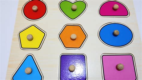 Learn Shapes for Kids and Toddlers with Wooden Shapes Puzzle Toy - YouTube