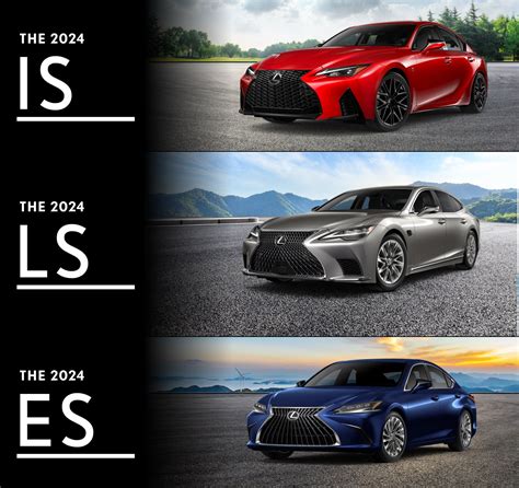 Lexus Sedan Models: LS, ES, IS