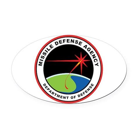 Missile Defense Agency Logo Oval Car Magnet by Best_Military_and_Space_Products - CafePress