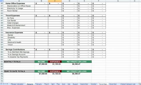 Spreadsheet For Tax Expenses Expense Spreadsheet Spreadsheet Templates for Busines Spreadsheet ...