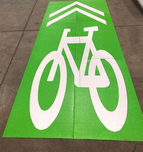 Preformed Thermoplastic Bicycle Lane Symbol - Roadly