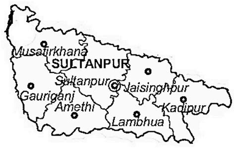 Sultanpur District | Sultanpur District Map