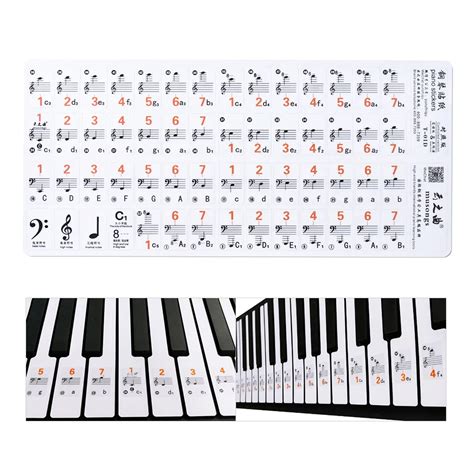 Piano music keys chart - tewspad