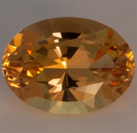 1.24 Carat Golden Topaz, Brazil, Oval Brilliant Cut