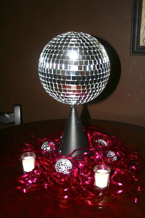 Rotating Disco Ball Centerpieces - By The Party Girl Events | Disco ...