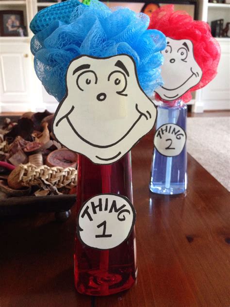 Thing one and thing two party favor! | Seuss party, Party favors