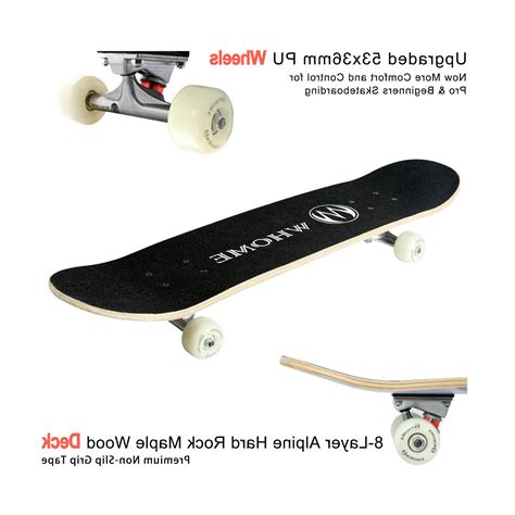 31" Double Kick Skateboards Complete 8 Layer Alpine