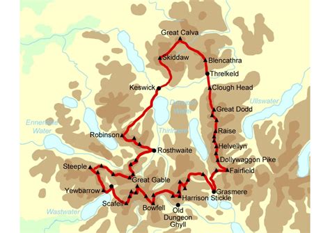 Bob Graham Round Map - SnowBrains