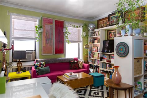 New York Studio Apartment Tour: A Small, Colorful Home | Apartment Therapy