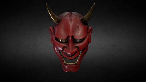 Download Intriguing Red Oni Mask - Symbol of Japanese Mythology ...